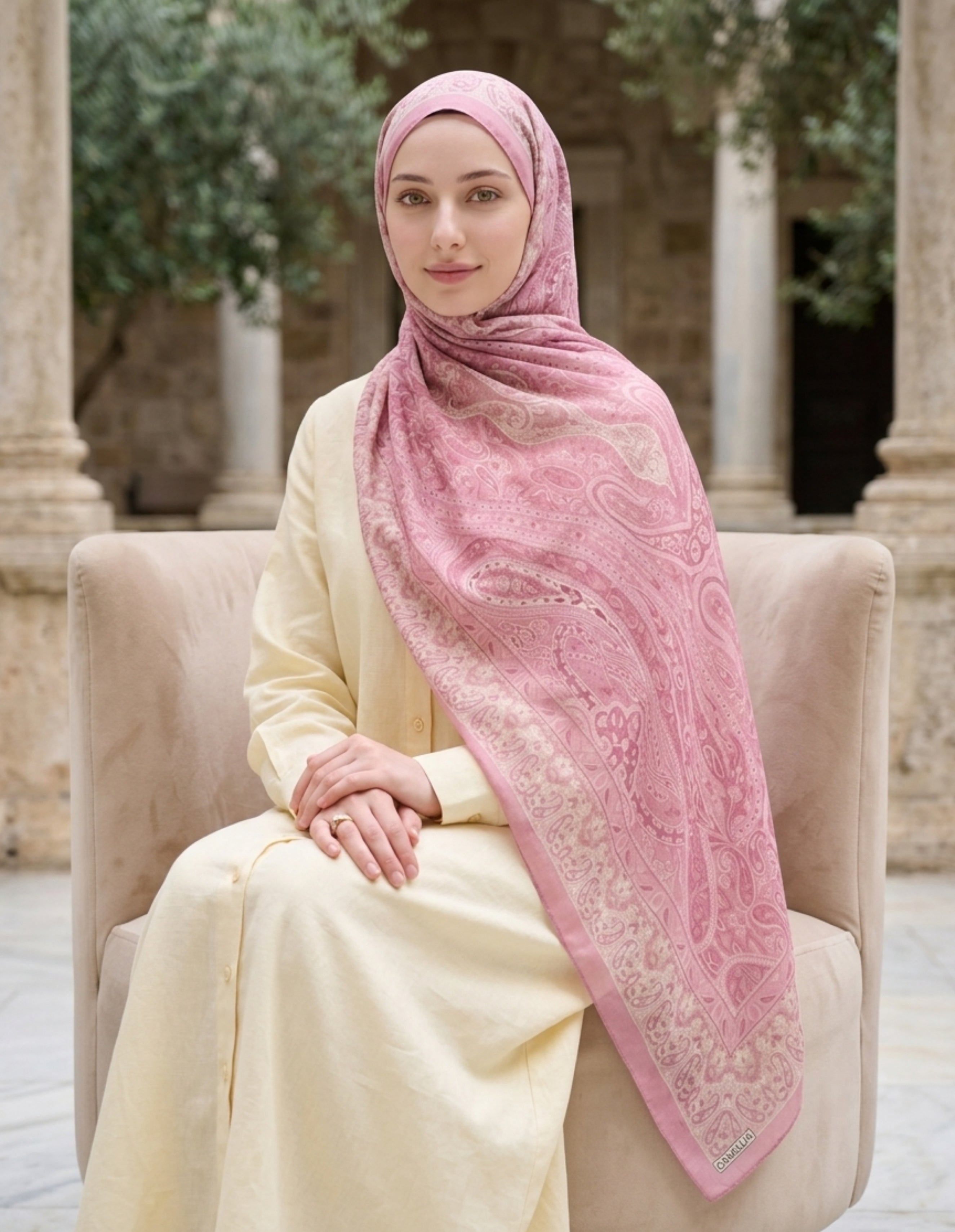 Vela Desen Soft Şal Pembe | Zarif ve Modern Seçim