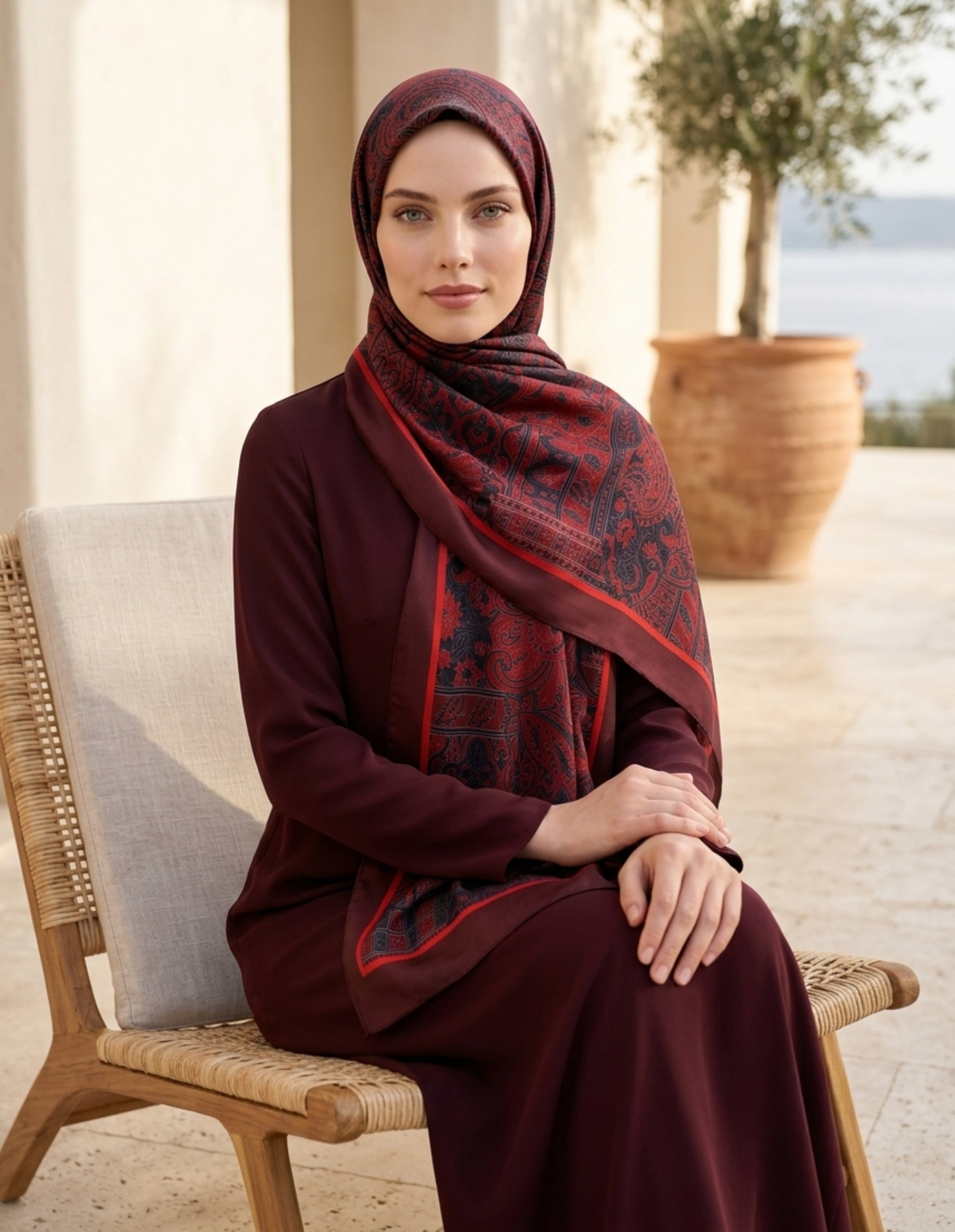 Iconic Collection Hasna - Bordo