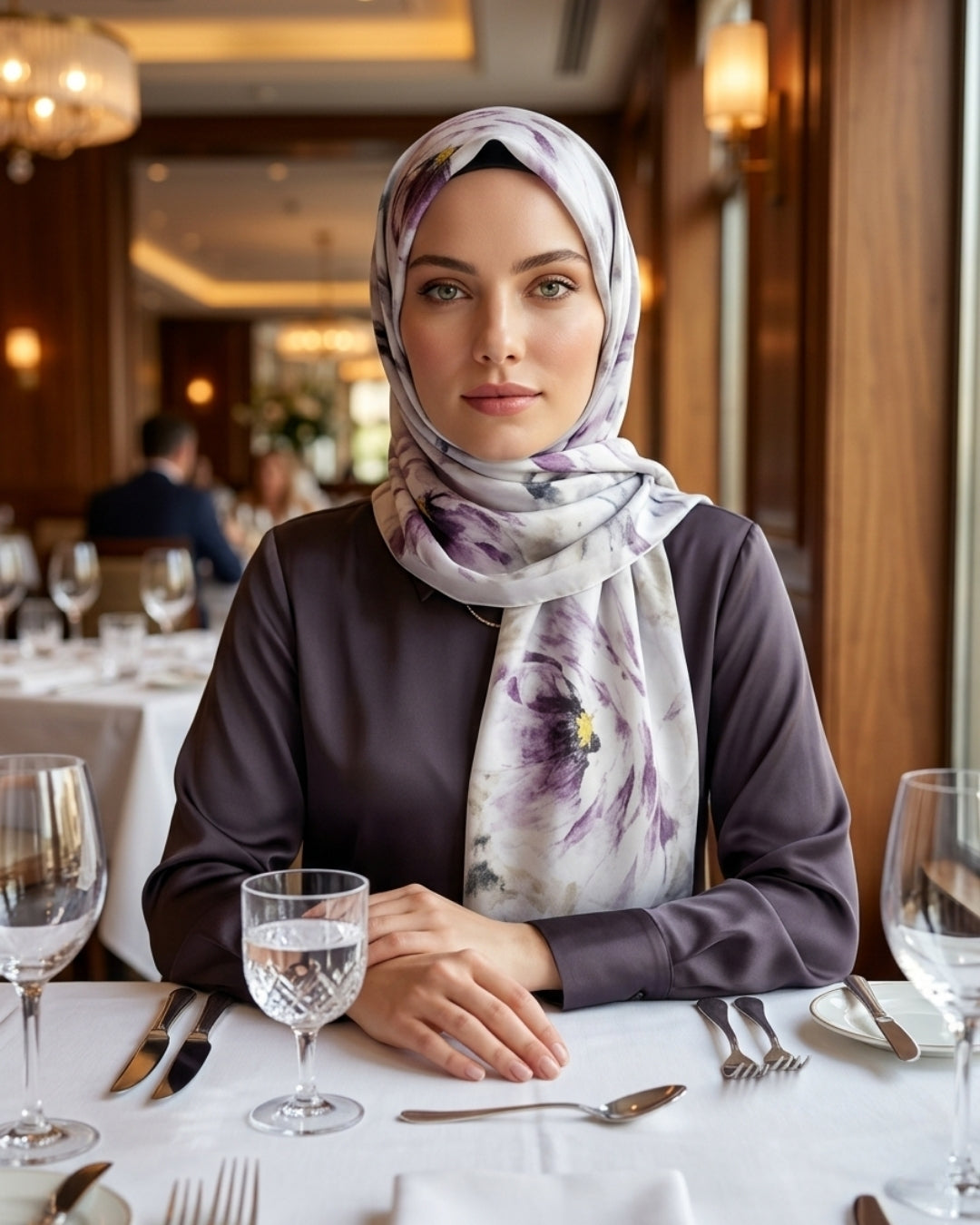 Fransız İpeği Desenli Şal Dökümlü Bebek Mavi