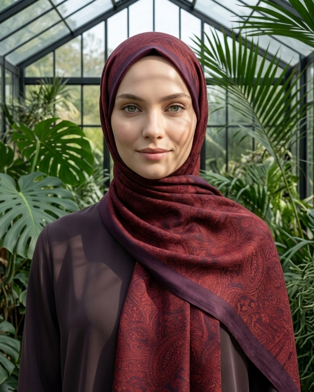 Heritage Saye Şal - Bordo