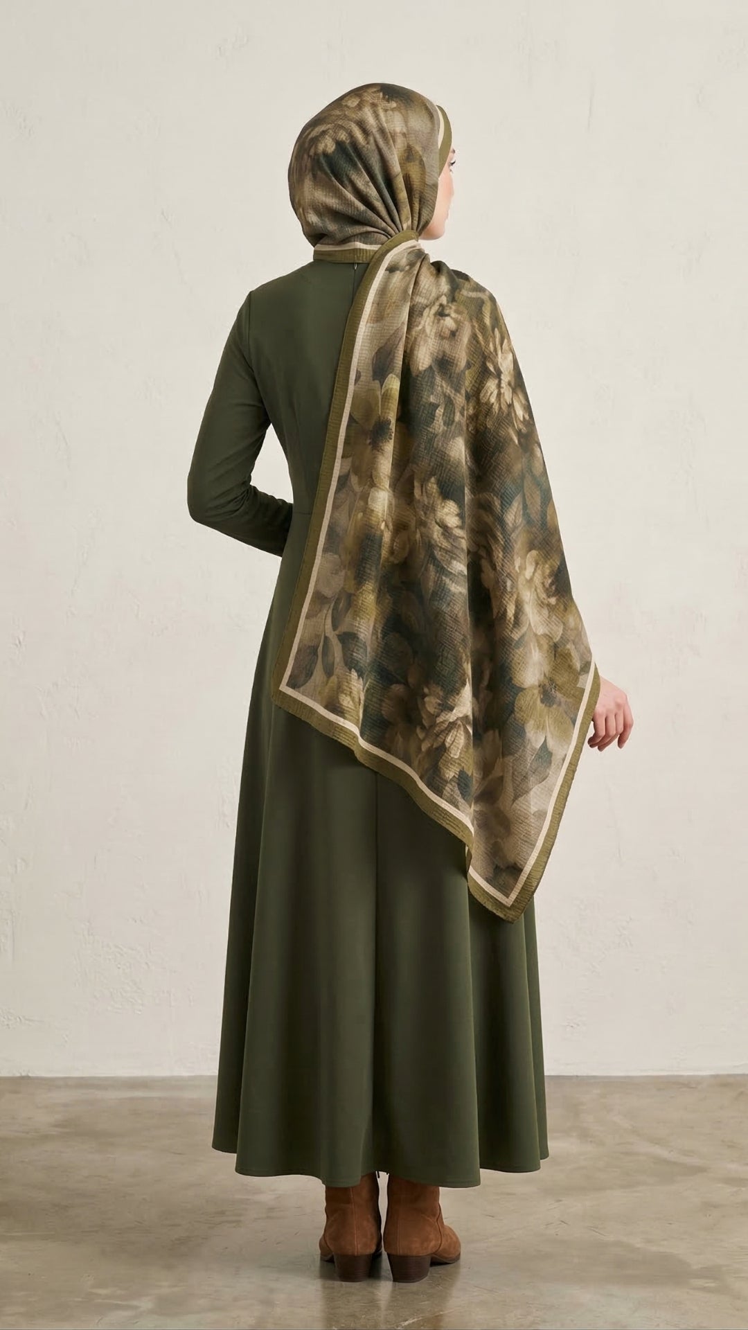 Frosted Bloom Müslin Şal Çağla nefes alan kumaş detayı