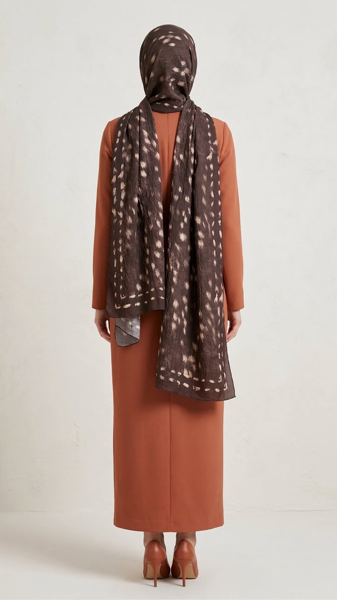 Bambi Kraş Şal Acı Kahve günlük rahat kombin