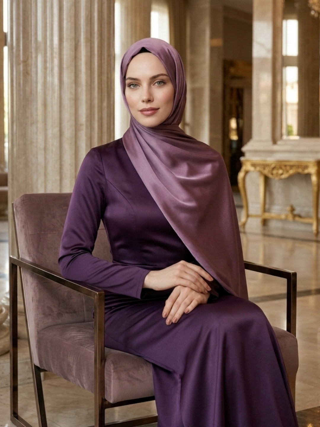 İdol Saten Janjan Şal Sirke | Işıltılı ve Farklı Stil