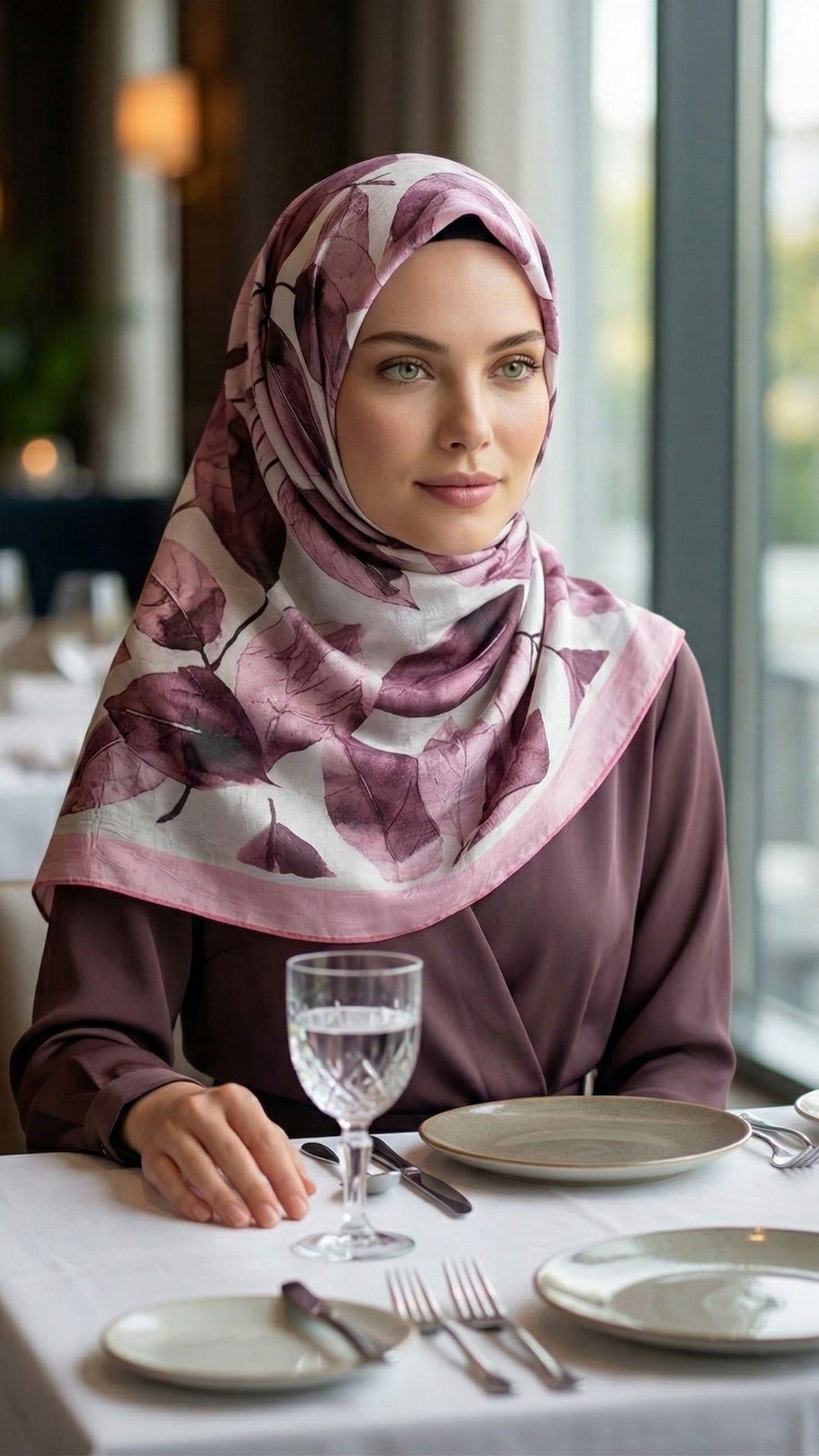 Desenli Bambu Kraş Şal Toz Pembe | Zarif ve Modern