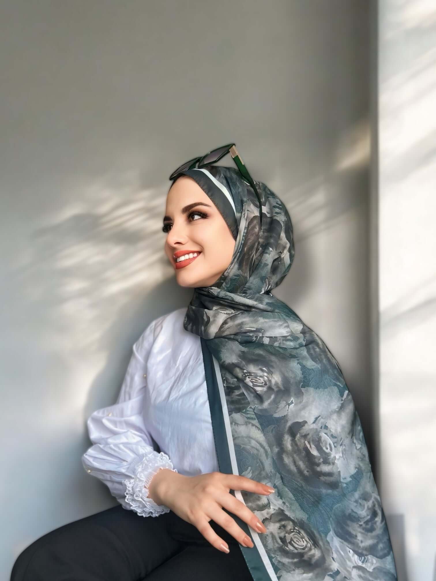 Rossa Desen Soft Şal - Yeşil