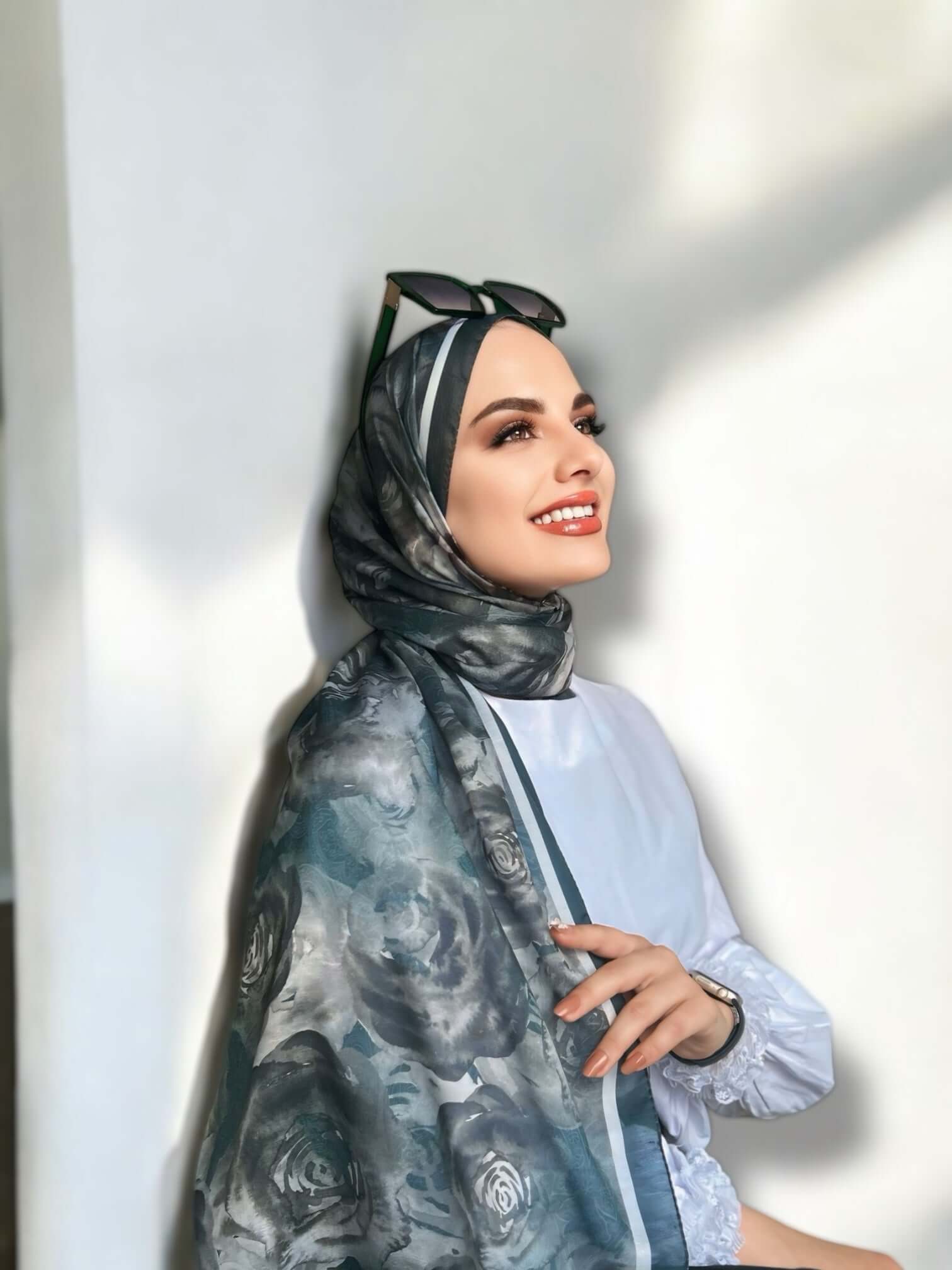 Rossa Desen Soft Şal - Yeşil