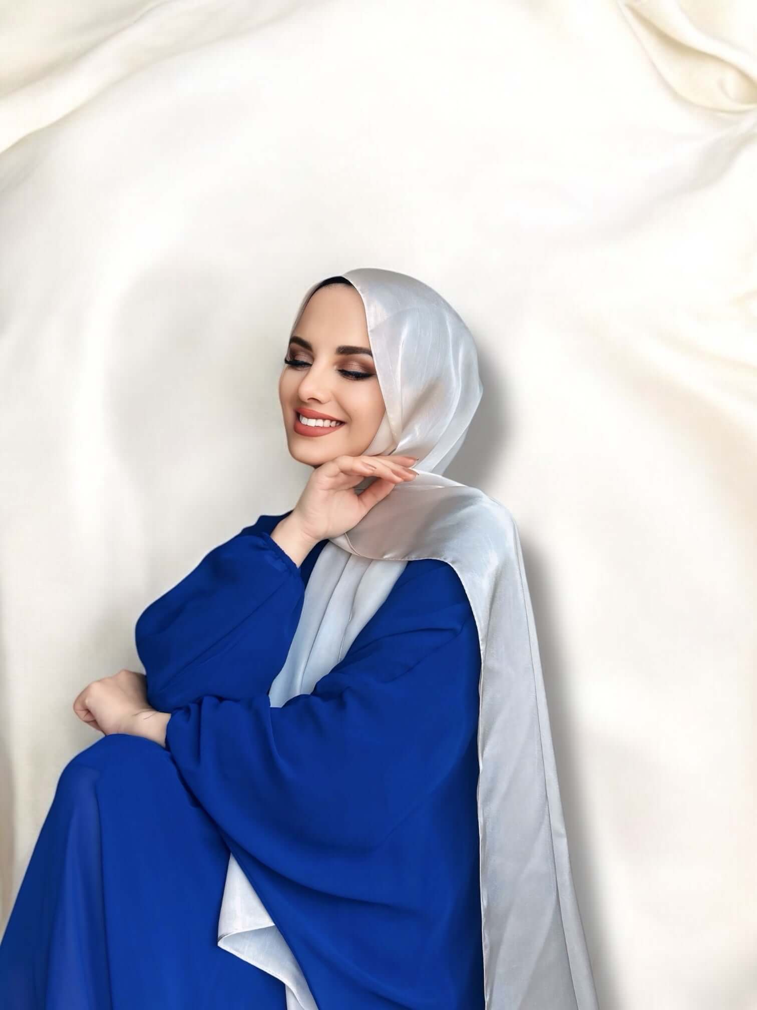 İdol Saten Janjan Şal - Dut