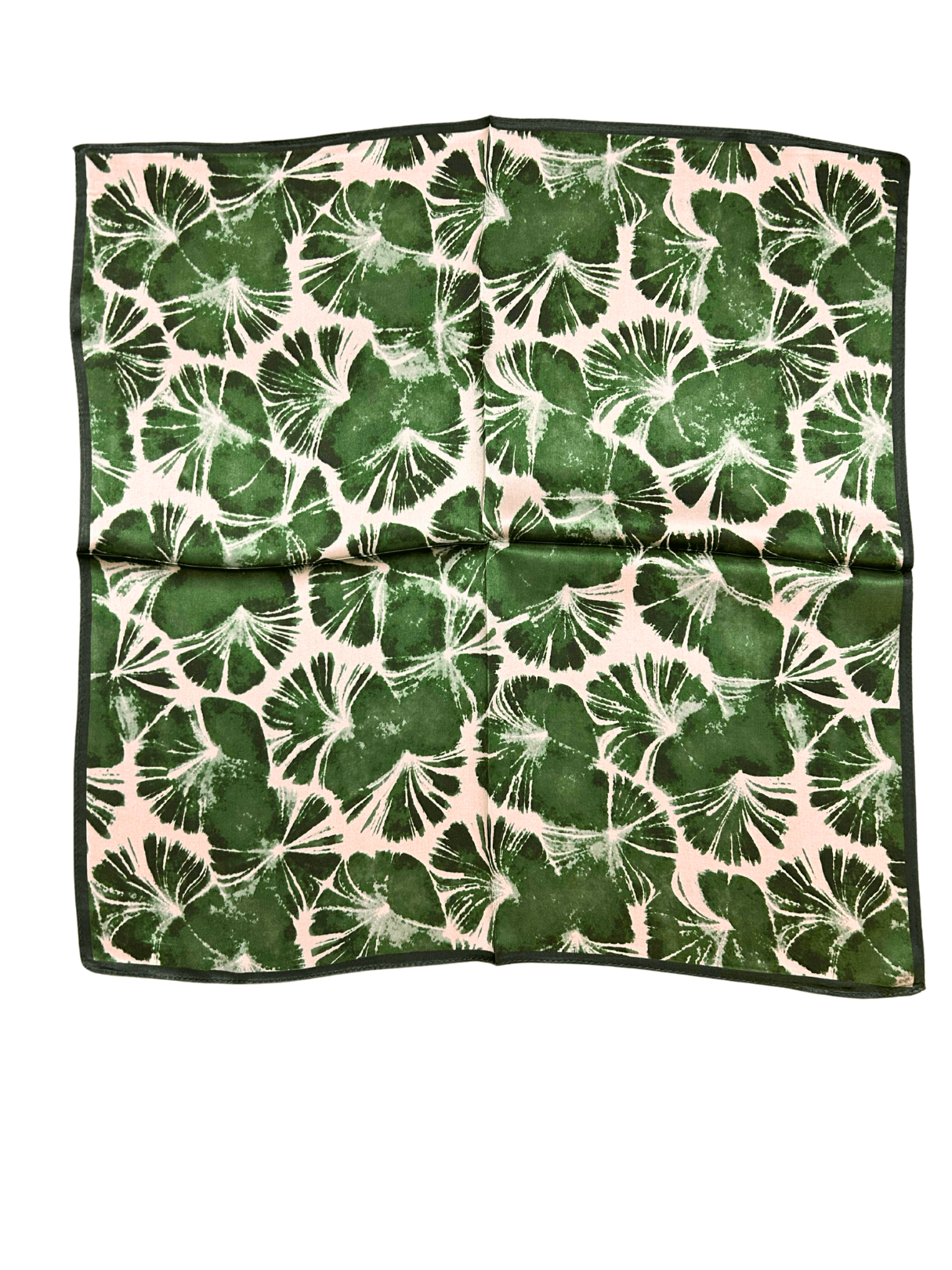 Çin İpeği Batik Desen Fular Yeşil ile doğal ve şık stil