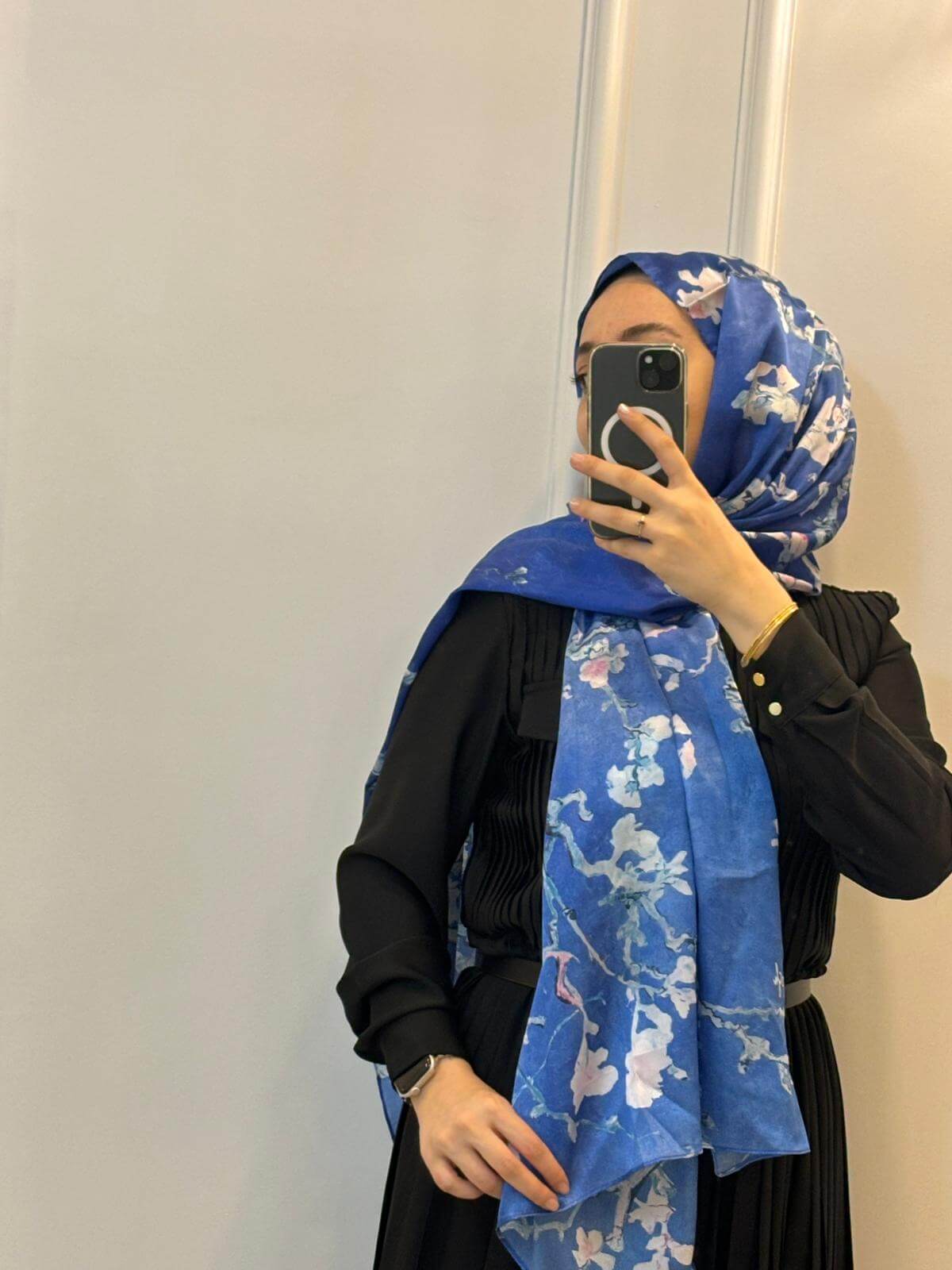 Van Gogh Badem Ağacı Art İpek Mavi | Sanatsal Şıklık