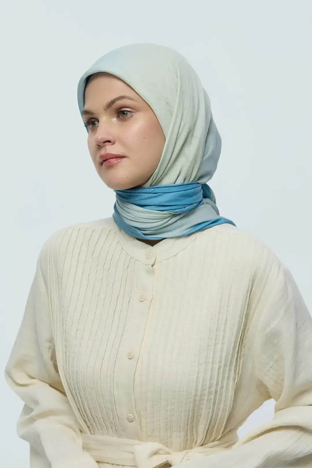 Mirora Desen Bambu Eşarp yakın plan bambu doku