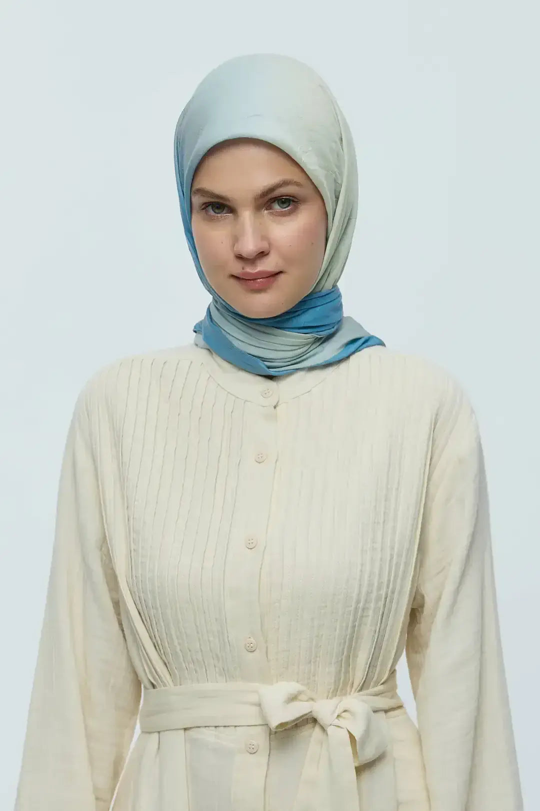 Bambu Eşarp Su Yeşili önden görünüm