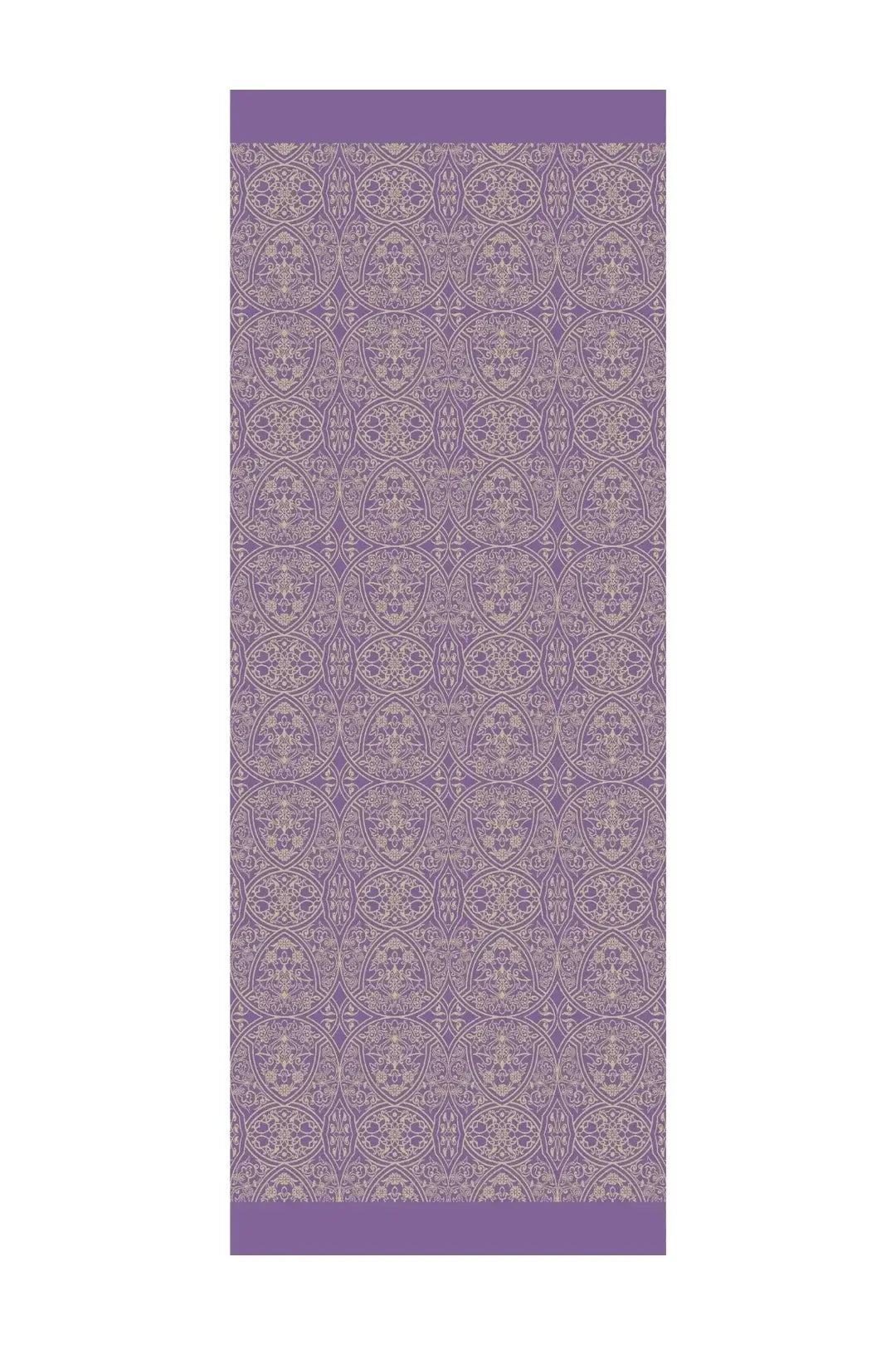 İki renkli tasarımıyla dikkat çeken zeytin-mor Morocco çift taraflı şal