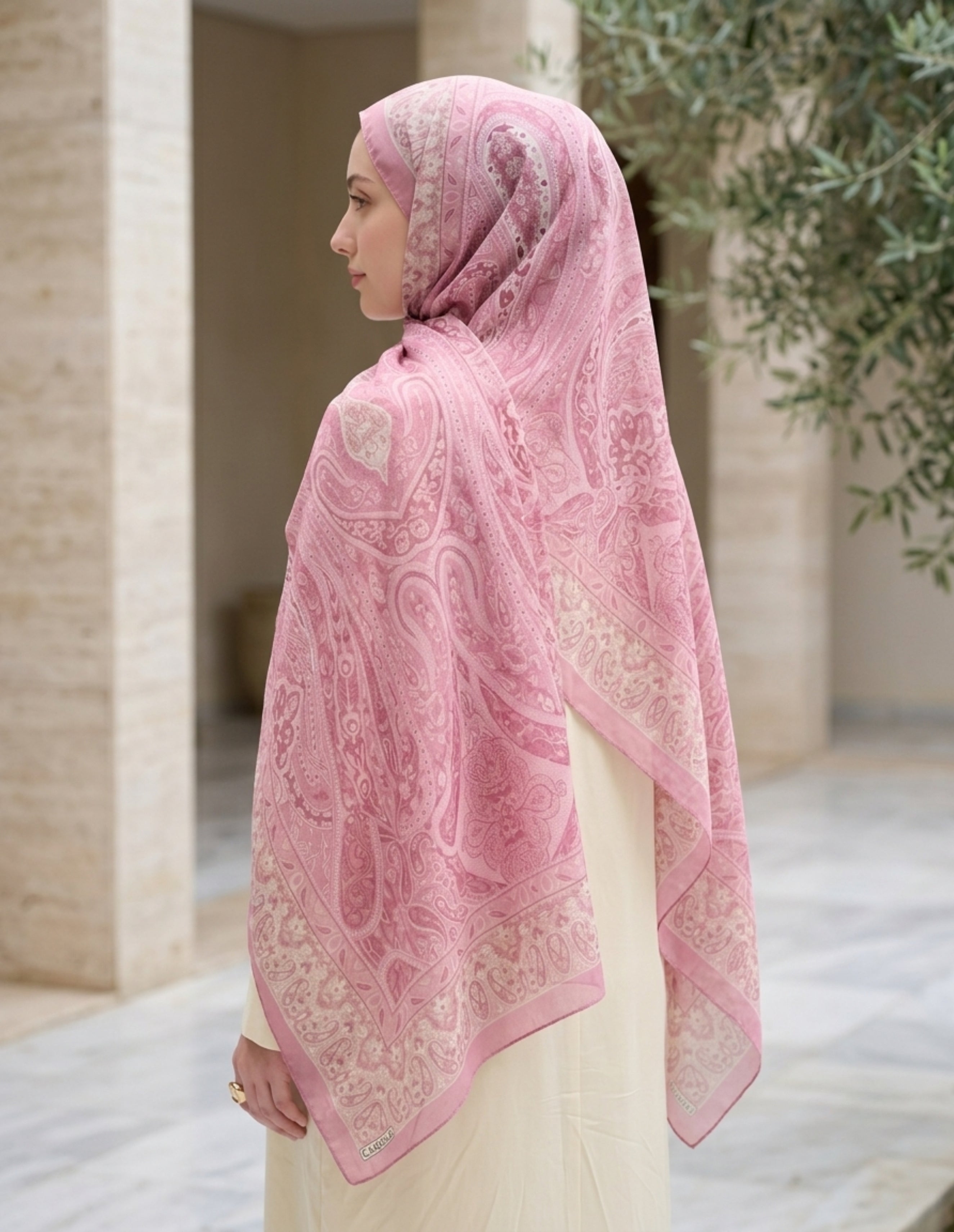 Vela Desen Soft Şal Pembe | Zarif ve Modern Seçim
