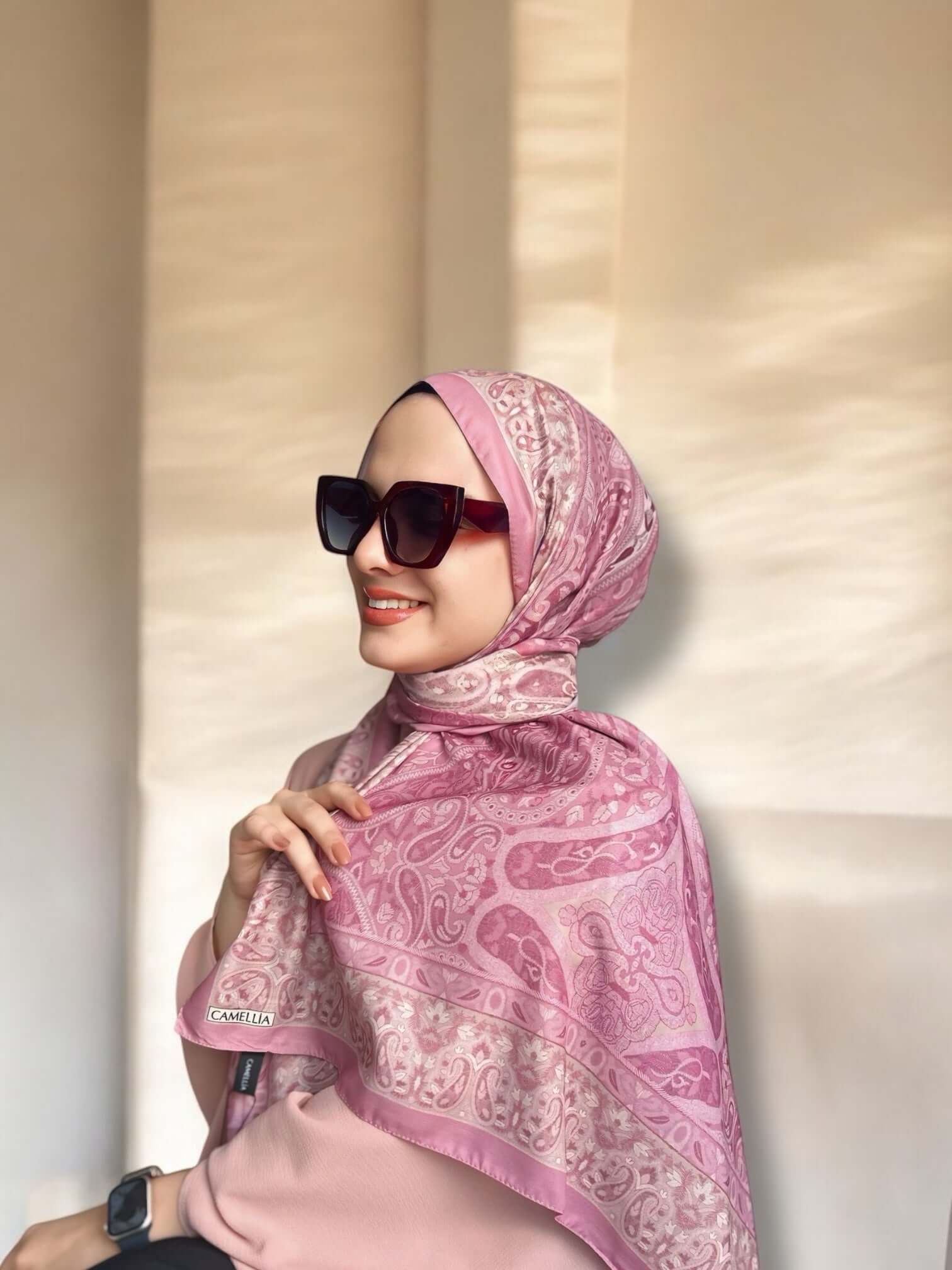 Vela Desen Soft Şal - Pembe