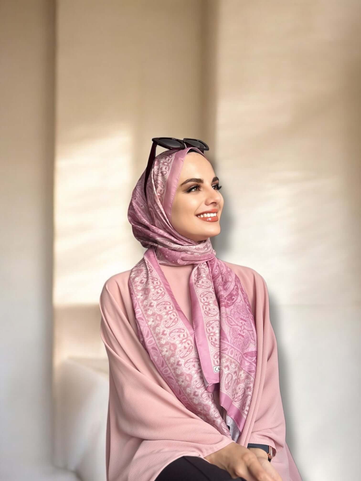 Vela Desen Soft Şal - Pembe