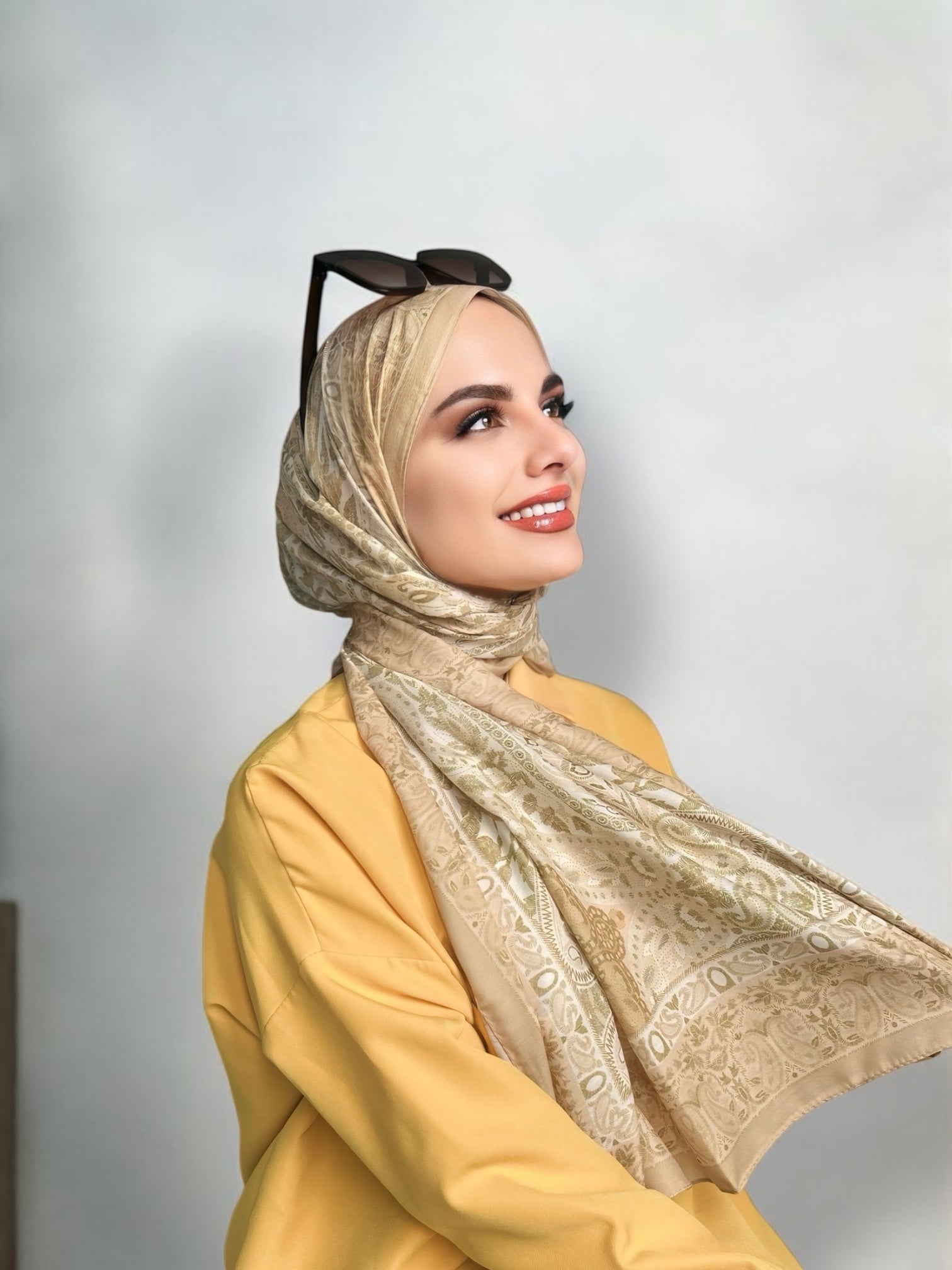 Vela Desen Soft Şal - Tereyağ Sarısı