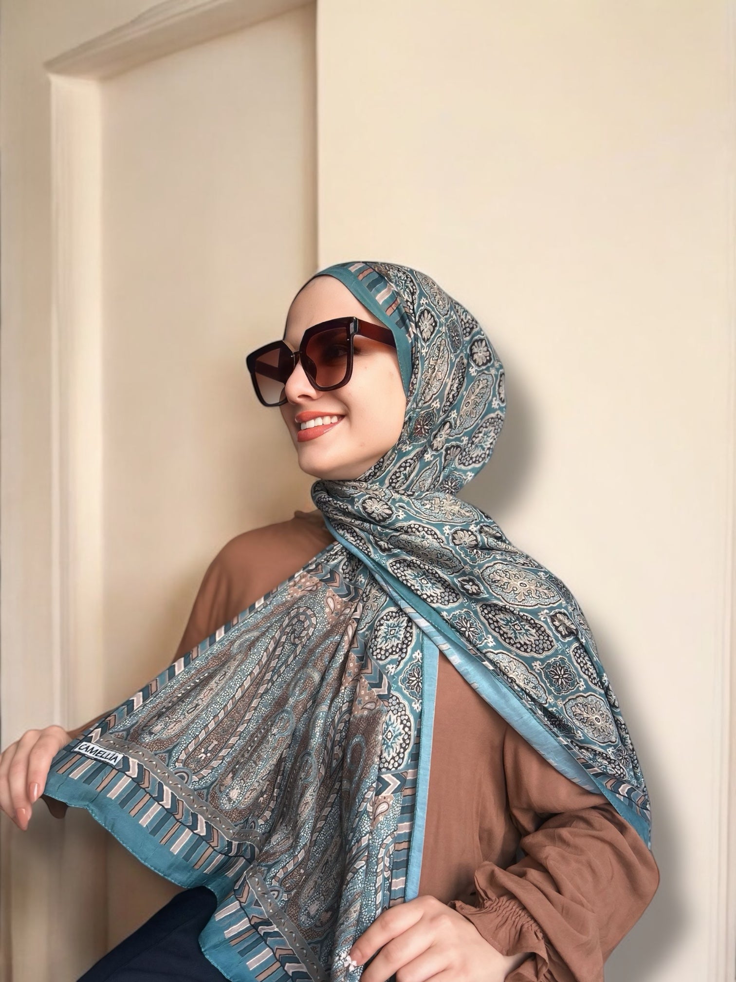 Ethnic Crash Şal - Mint