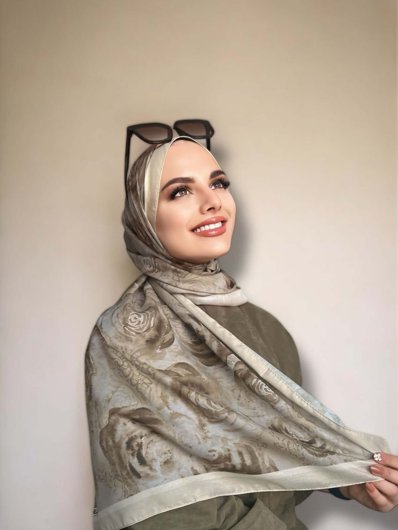 Rossa Desen Soft Şal - Bej