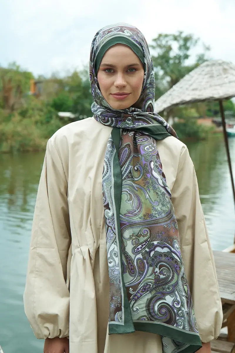Heritage Gazel Şal - Yeşil