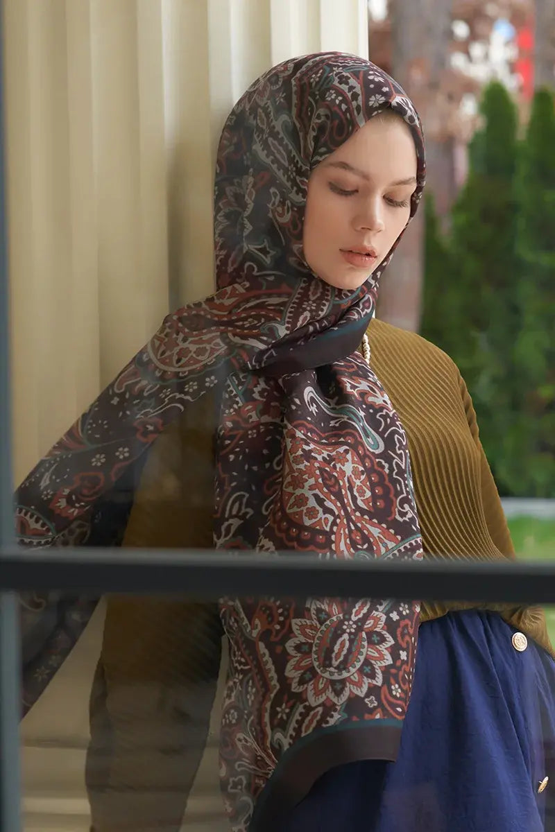 Heritage Visal Şal - Kahverengi