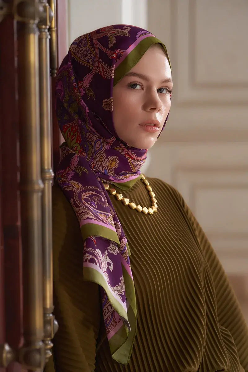 Heritage Alâ Şal - Yeşil / Mor