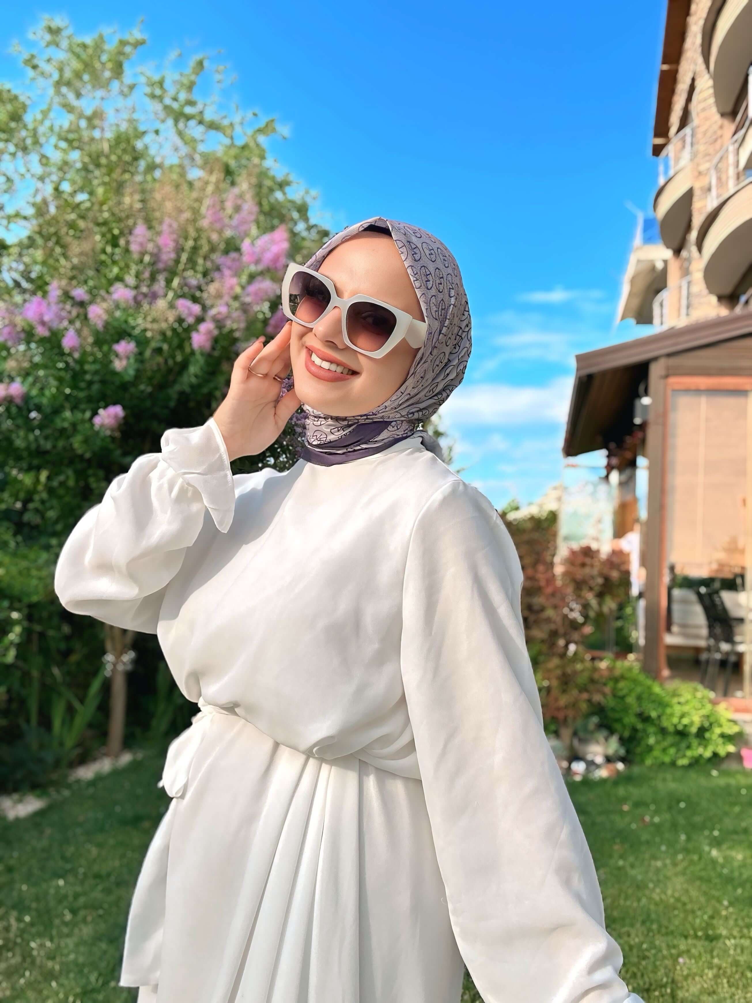 MK Pamuk Eşarp Lila Mor ile zarif ve romantik tonlar