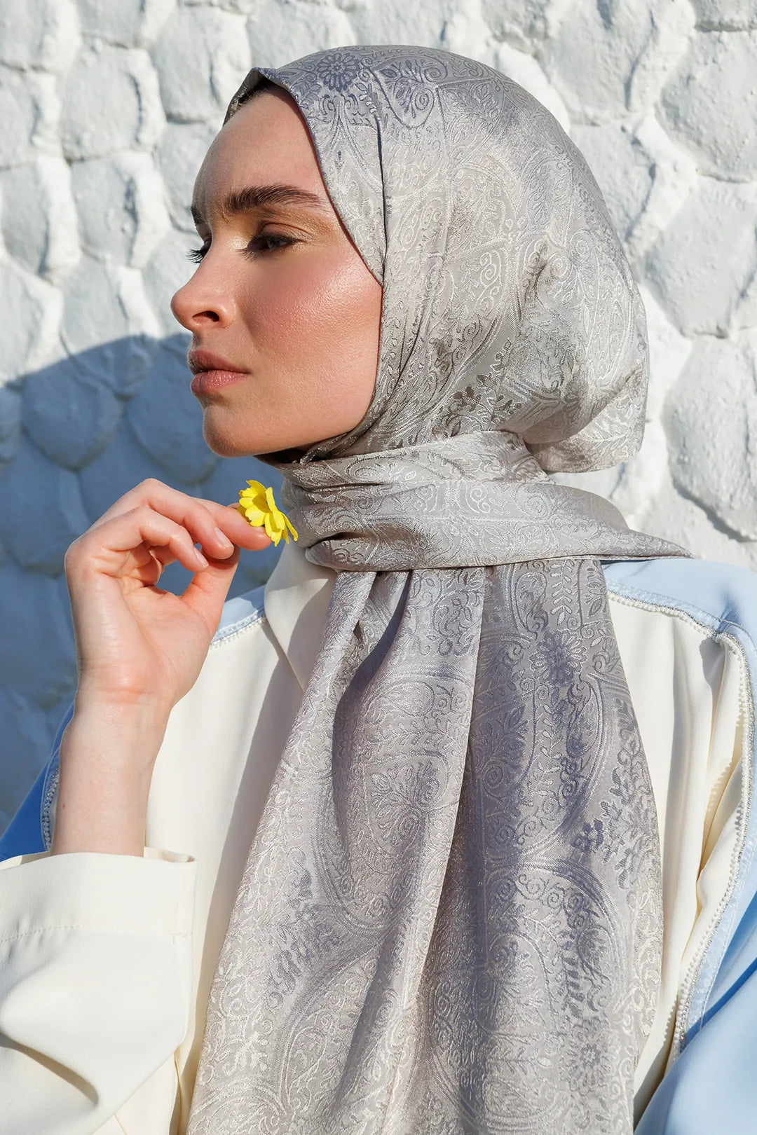 Vera Desen Shine Line Şal Vizon-Taş Rengi