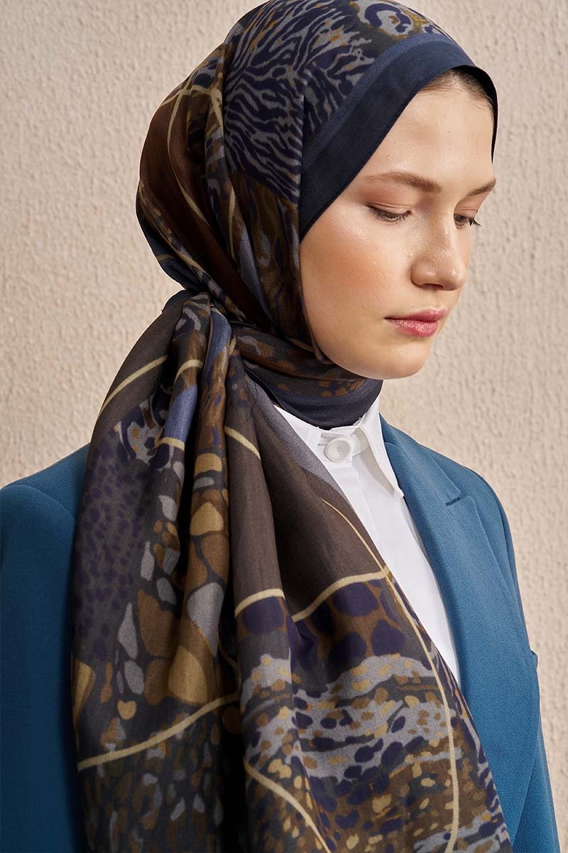 Celebrity Sable Şal - Lacivert