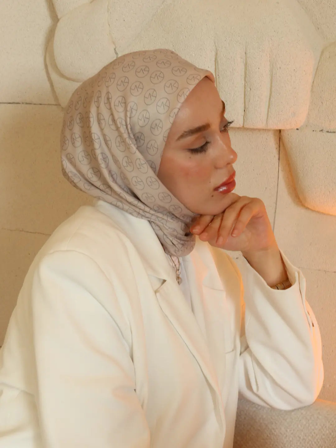 MK Pamuk Eşarp - Vizon-İğde