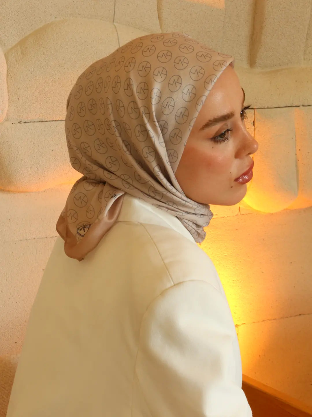 MK Pamuk Eşarp - Vizon-İğde