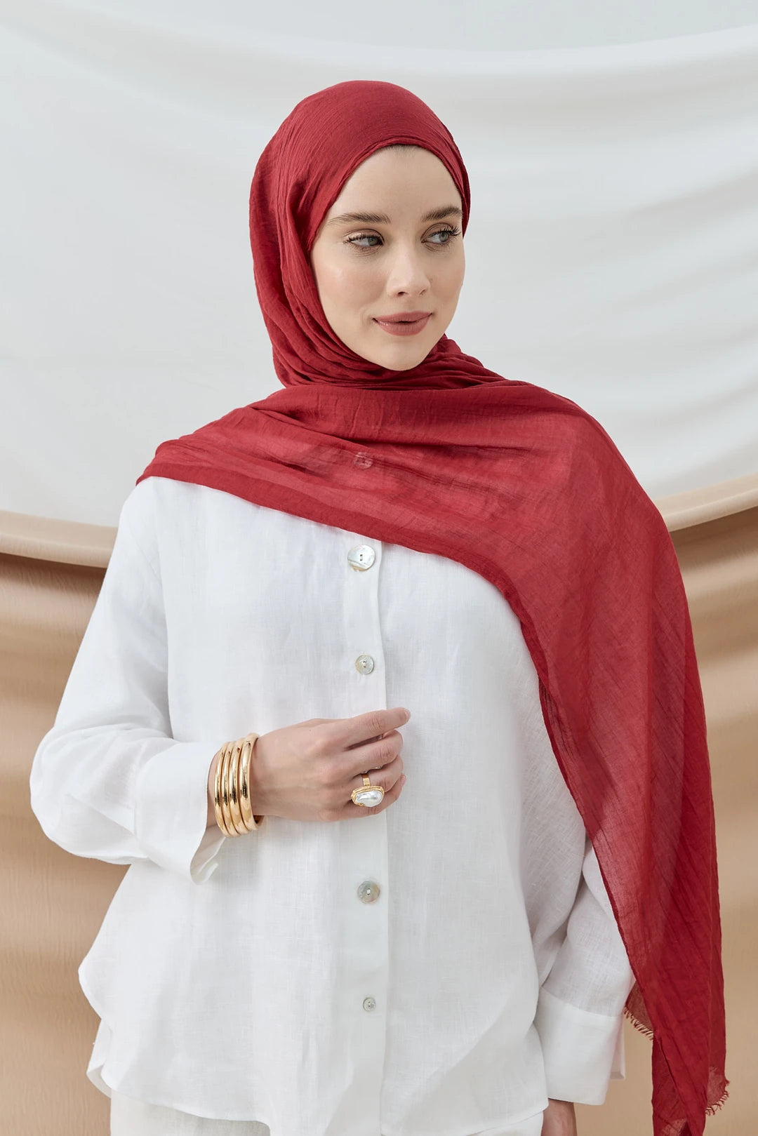 Aya Serisi Şal - Bordo