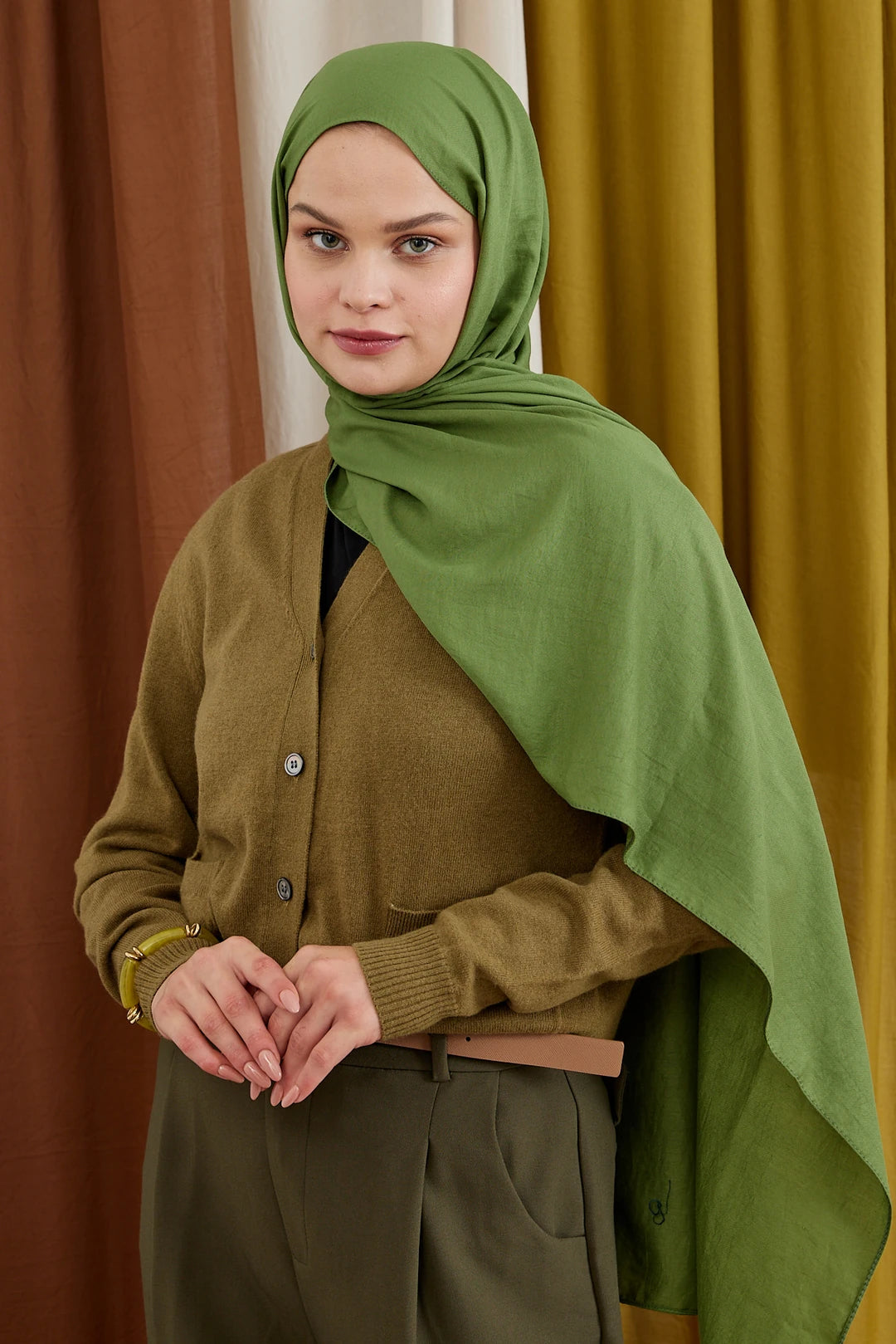 Modal Şal Serisi - Haki