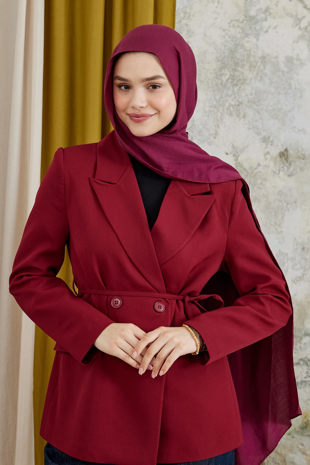 Modal Şal Serisi - Bordo