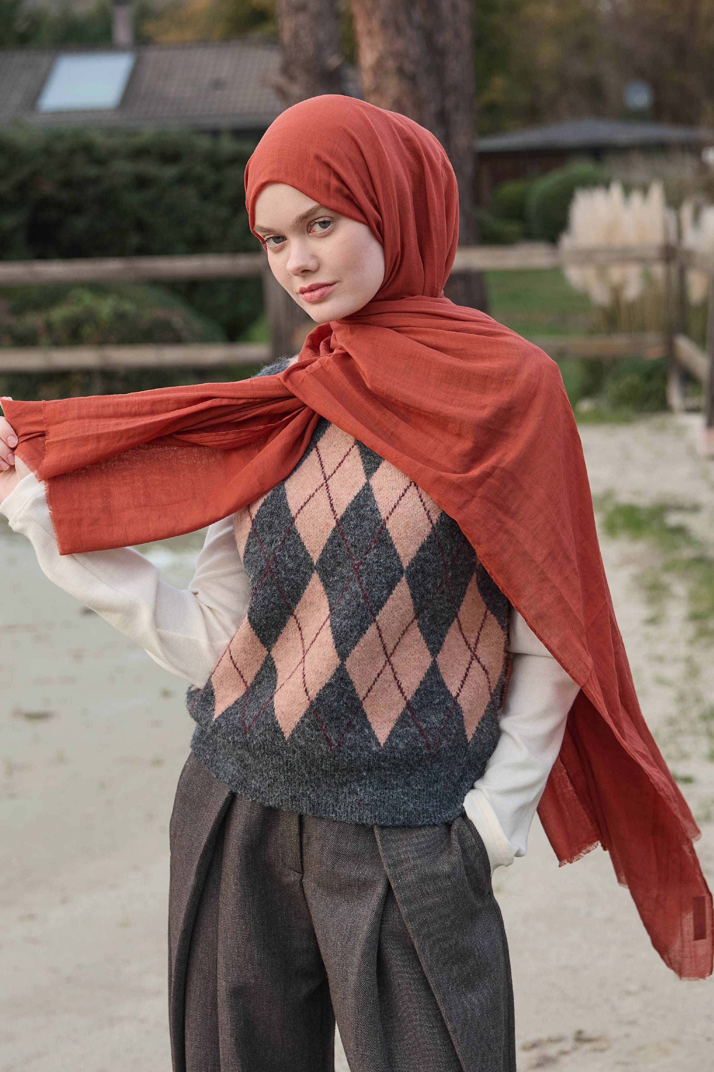 Aya Serisi Şal kiremit önden görünüm